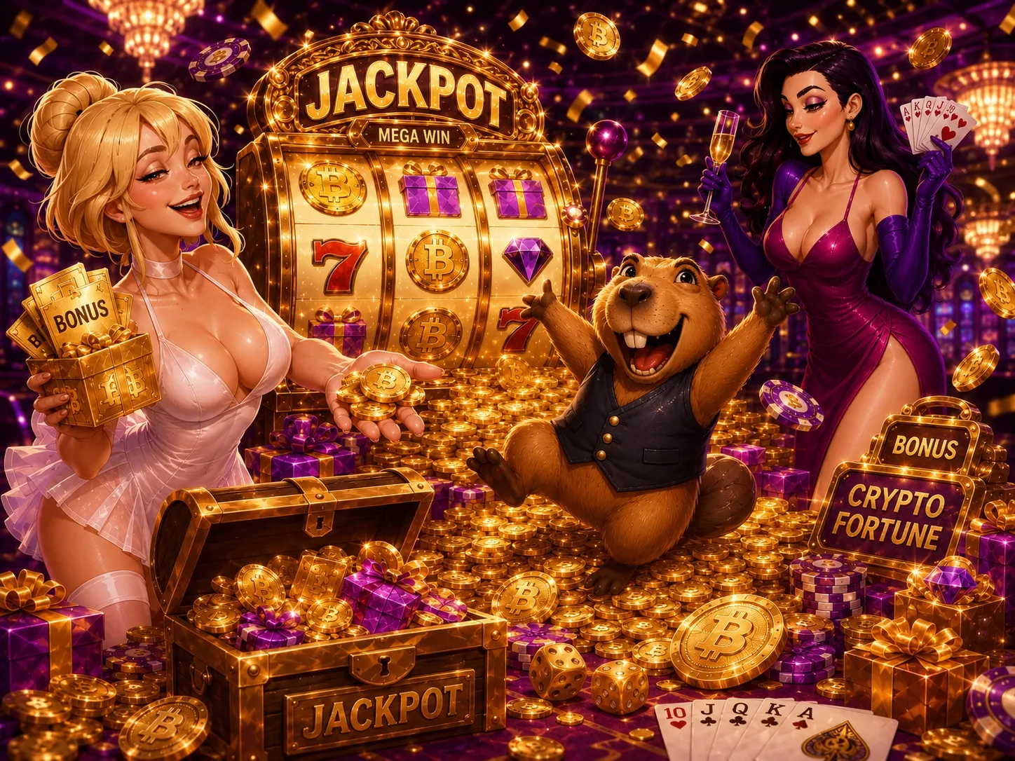Crypto Jackpot Celebration